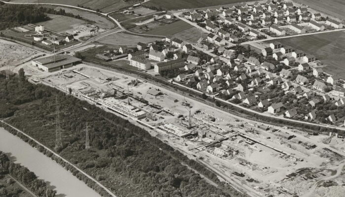 black and white photography of the construction site