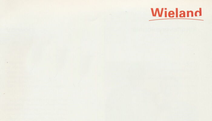 Frontpage Brochure Wieland environmental statement
