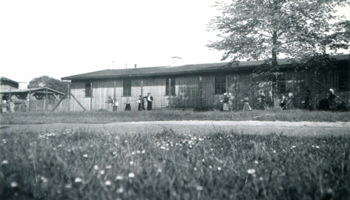 barracks of the forced labour camp