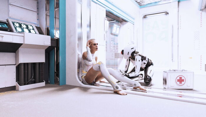 First aid robot in futur