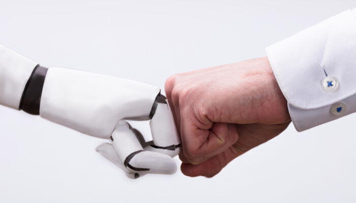 Robot hand and human hand