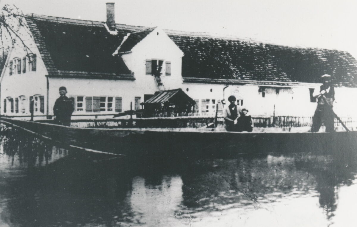 old black and white photography Iller Ferry