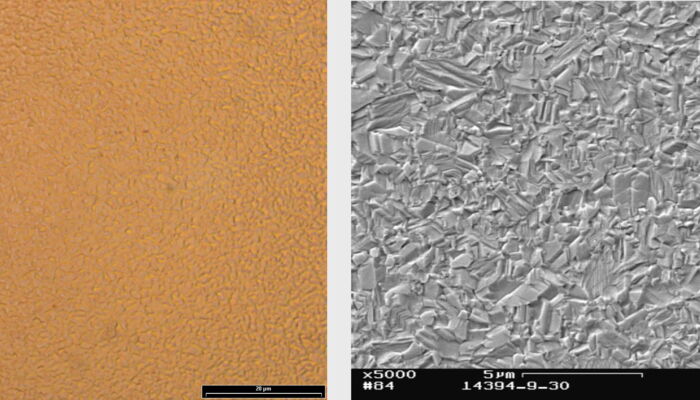 The grain size of SUPRALLOY