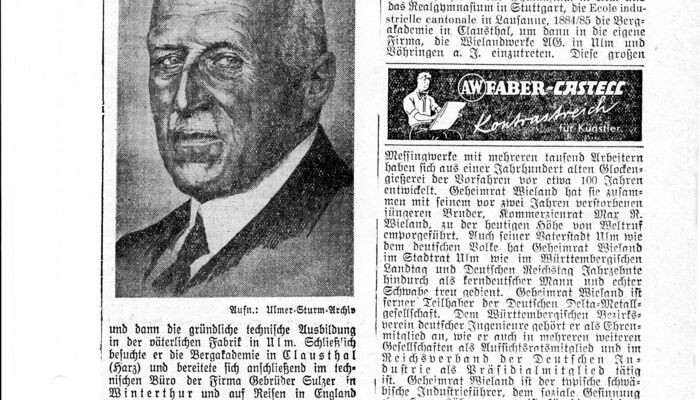 Newspaper clipping Philipp Wieland